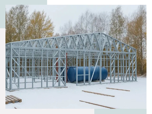 Металлические ангары в Ленинске-Кузнецком