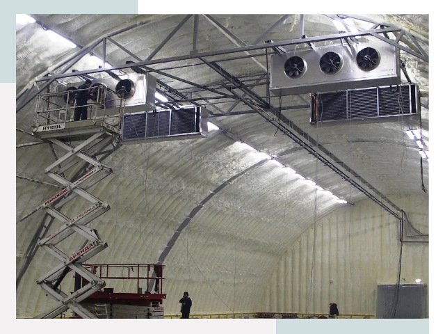 Оснащение ангаров в Ленинске-Кузнецком