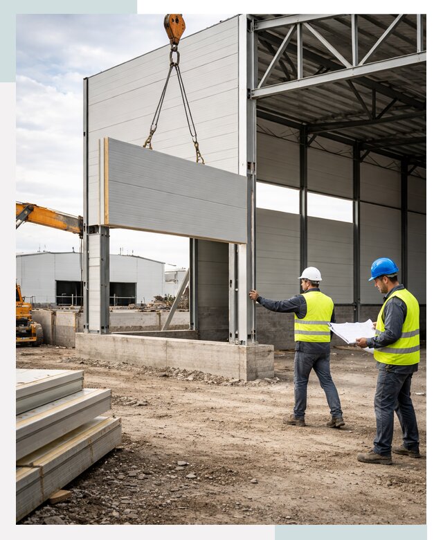 Склад из сэндвич панелей под ключ в Ленинске-Кузнецком от 9710 р. | СтальСтрой-Лнн