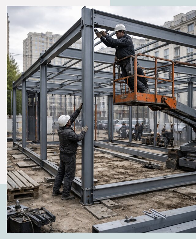 Строительство и монтаж торговых павильонов под ключ в Ленинске-Кузнецком