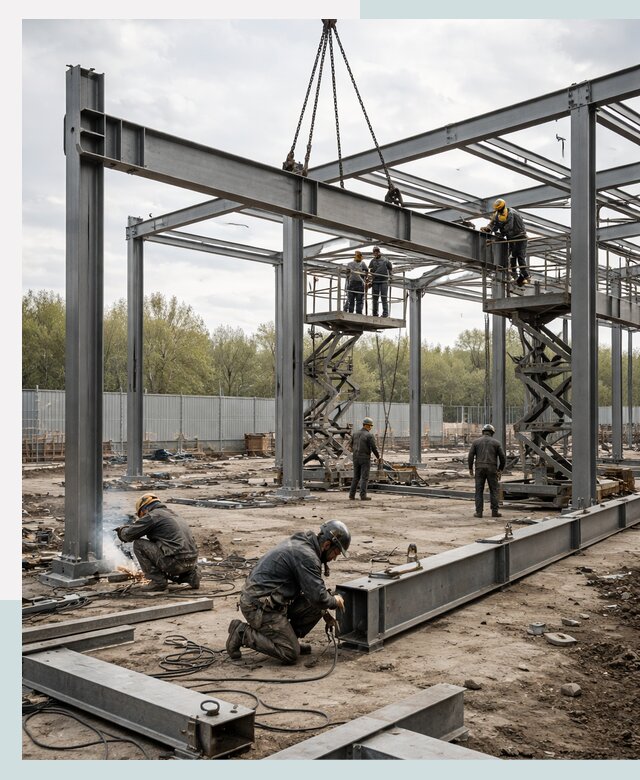 Строительство выставочных павильонов из металлоконструкций в Ленинске-Кузнецком